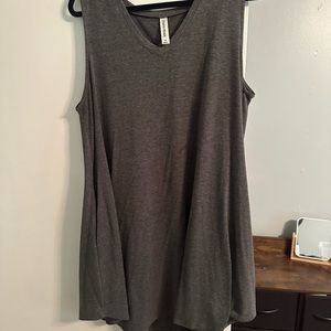 Dark gray sheath dress